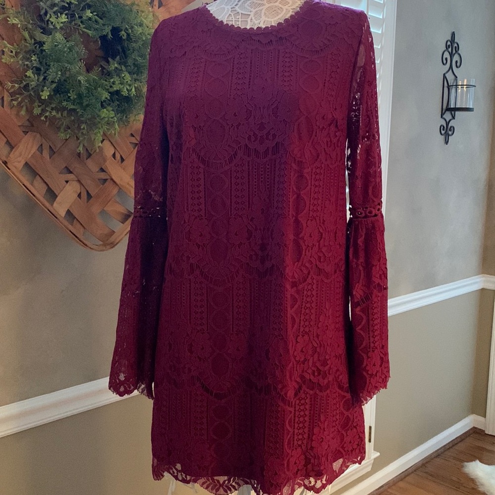 Juliana’s Boutique Boho lace dress size L NWT
